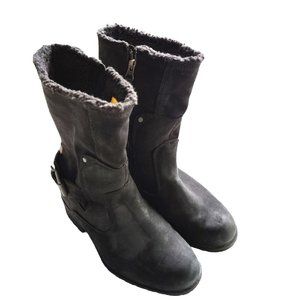 CAT Suede Moto Boots